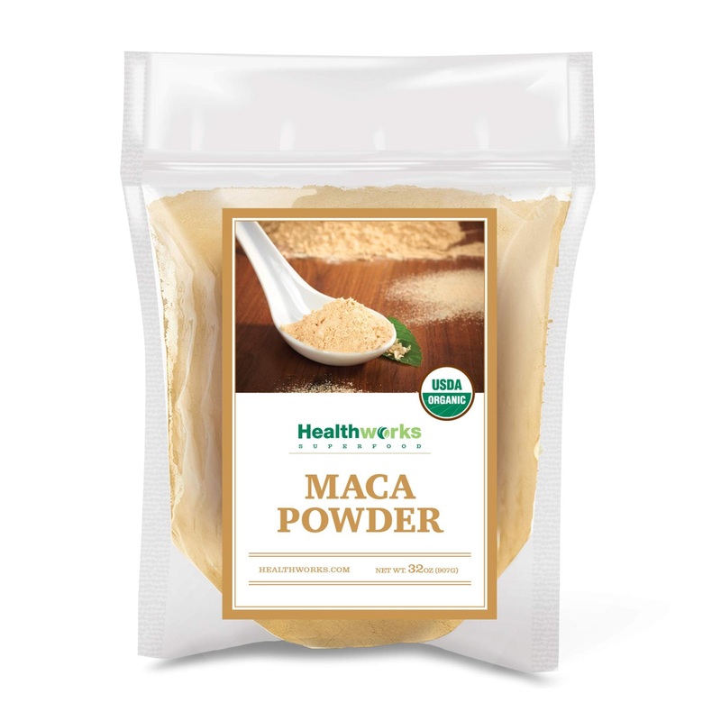 Healthworks Maca Powder Raw – 32oz | Certified Organic Flour for Keto, Vegan, Non-GMO | Premium Peruvian Origin for Breakfast, Smoothies, Baking & Coffee