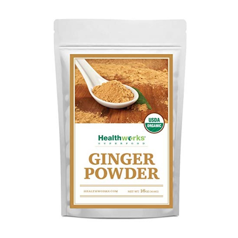 Healthworks Organic Ginger Powder 16oz – Raw & Ground Superfood Spice for Keto & Vegan | Ideal for Coffee, Tea & Juices