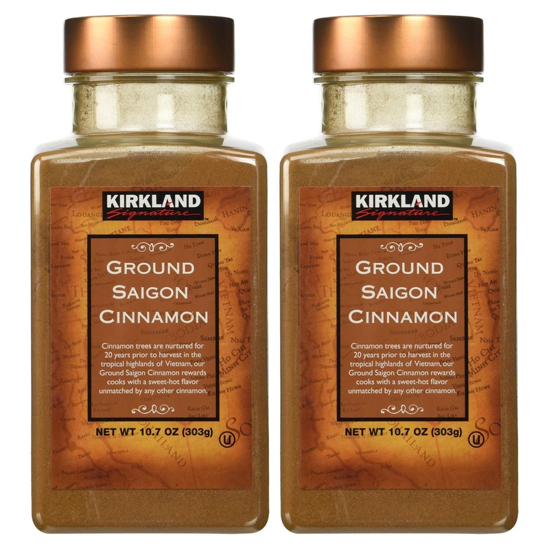 Kirkland Saigon Cinnamon 10.7 oz Bottles (Pack of 2) – 21.4 oz Total | Premium Quality Cinnamon Spice for Baking and Cooking