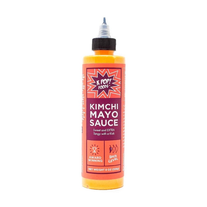 KPOP Foods Kimchi Mayo Sauce – Bold & Zesty Spicy Mayo in Squeeze Bottle (7.6 oz)