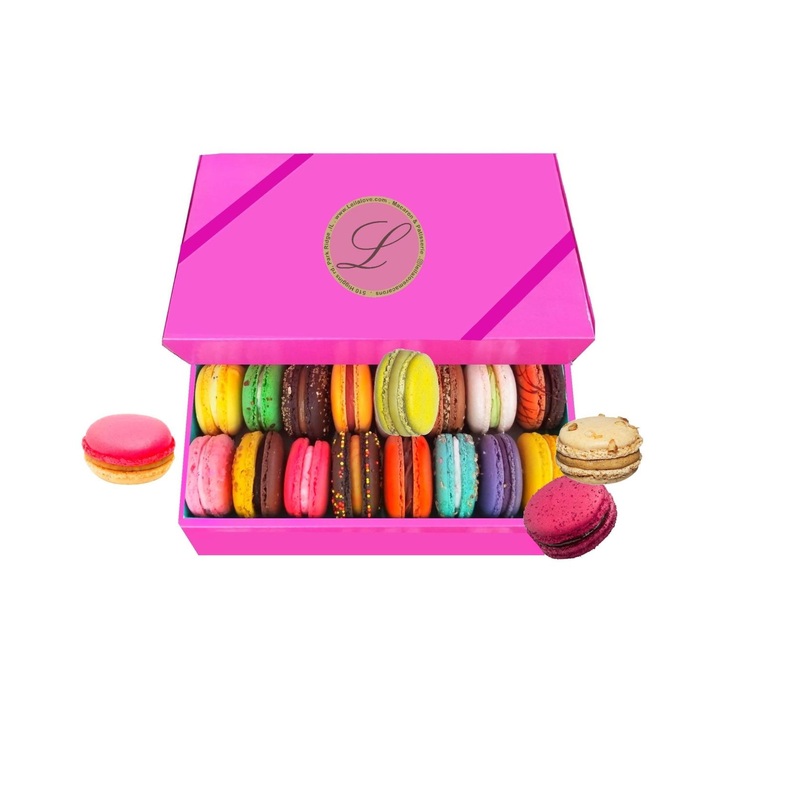 Leilalove Macarons – Mademoiselle de Paris Collection of 15 | Individually Packed for Freshness | Gift Box with Free Enclosure Card