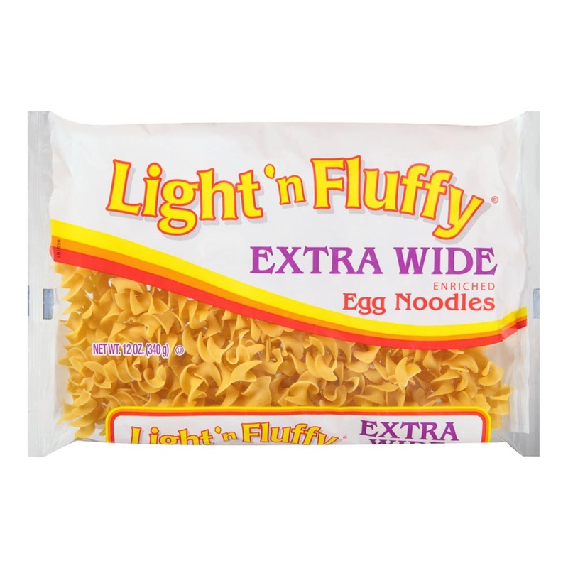 Light ‘n Fluffy Extra Wide Egg Noodles – 12 oz Bag