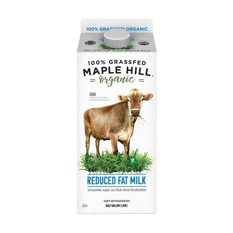 Maple Hill Creamery 100% Grass Fed Organic 2% Milk – 64 Fl Oz