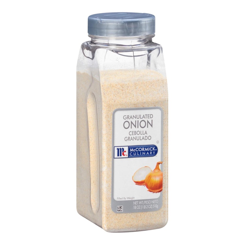 McCormick Culinary Granulated Onion Powder 18 oz – Ideal for Dips, Breading, Soups & Meats – 1.12 lb Container