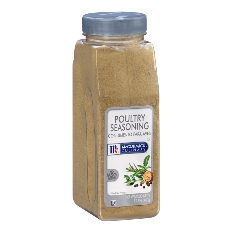 McCormick Culinary Poultry Seasoning 12 oz – No MSG Spice for Chicken, Turkey & Stuffing | 1 Pack