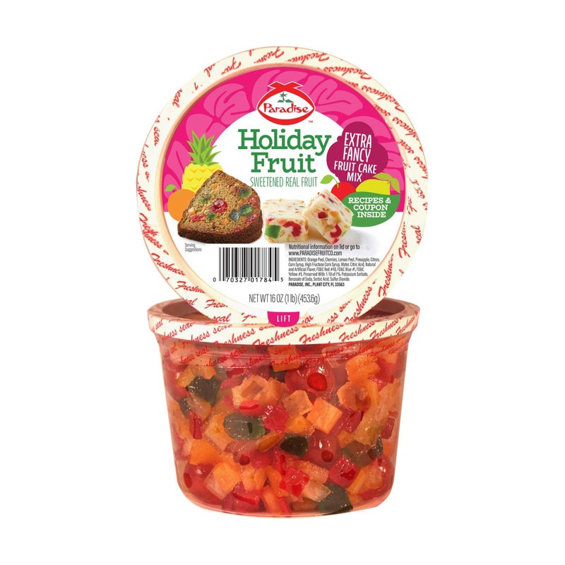 Paradise Fruit Extra Fancy Fruit Cake Mix – 16 oz