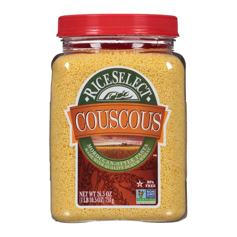 RiceSelect Moroccan-Style Non-GMO & Vegan Couscous Pasta 26.5oz Jar