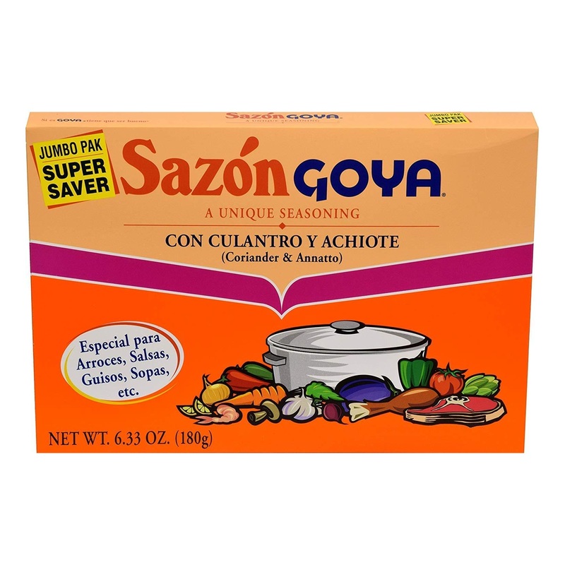 Goya Sazon Culantro/Achiote Jumbo 6.3 OZ (Pack of 2) – 6.3 Ounces x 2 | Authentic Latin Spice Blend
