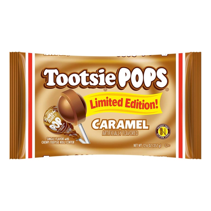 Halloween Candy Caramel Tootsie Pops 12.6oz Bag