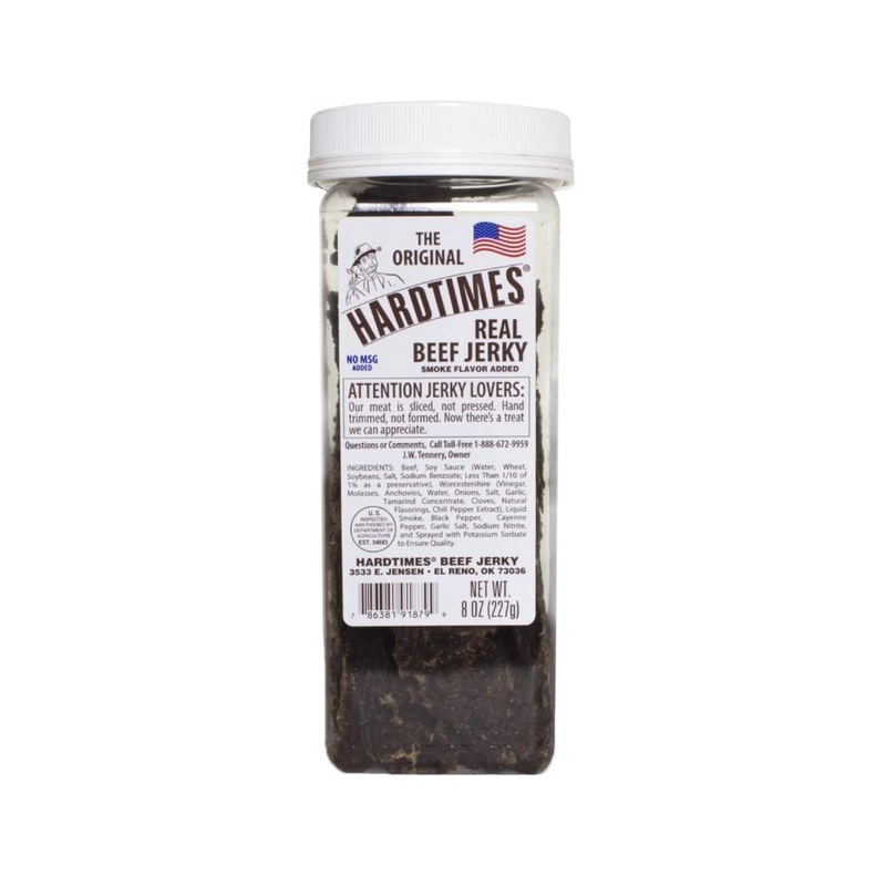 Hardtimes Handcrafted Beef Jerky – Original Flavor – 8 oz. Jar