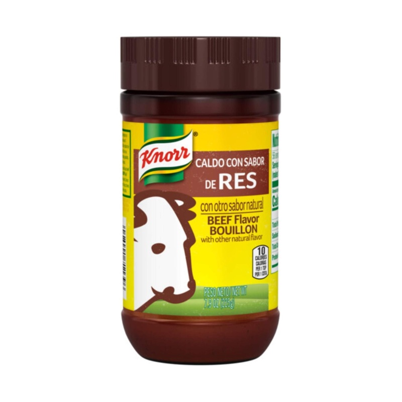 Knorr Beef Flavor Bouillon 7.9 oz – Fat & Cholesterol Free Seasoning for Sauces, Soups & Stews