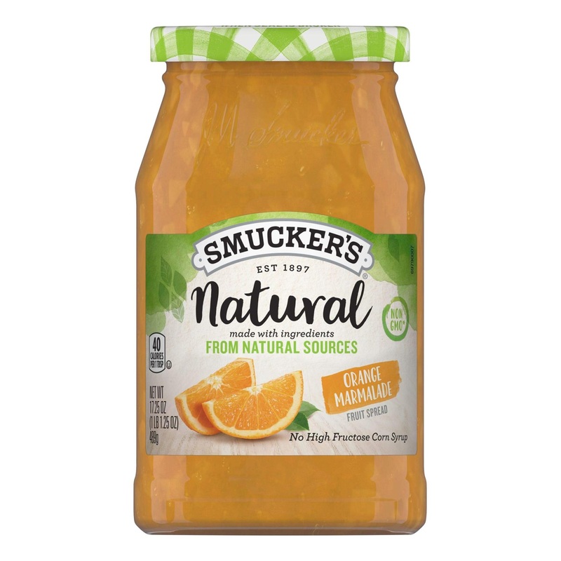 Smucker’s Natural Orange Marmalade Fruit Spread 17.25oz – Sweet & Zesty Flavor