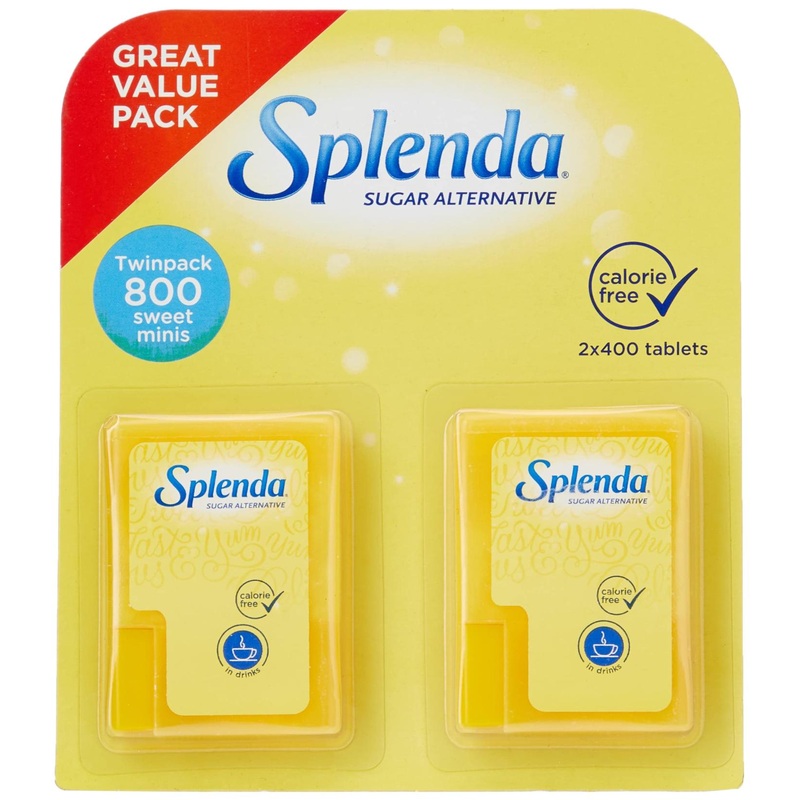 Splenda Minis 400 x 2 Pack (800 Total) for Coffee, Tea & Hot Beverages