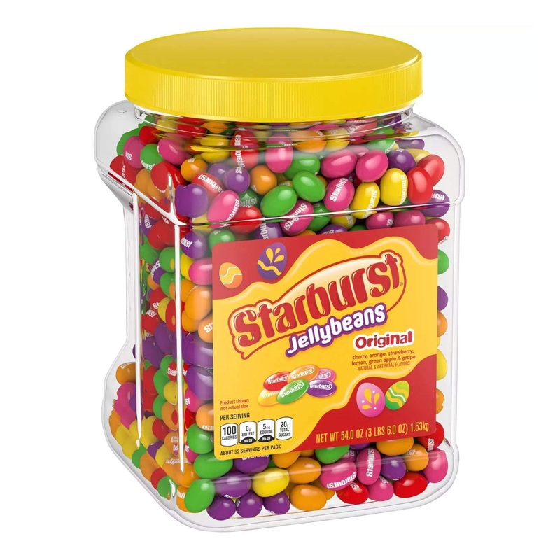 Starburst Jelly Beans Original Fruit Flavors – 54 Oz Pantry-Size Bag