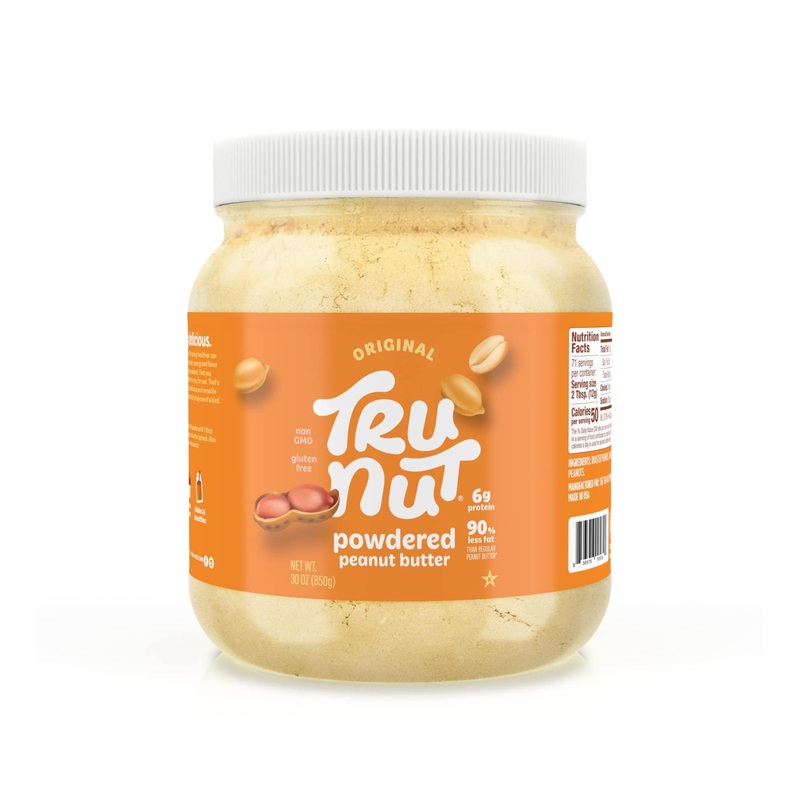 Tru-Nut Peanut Butter Powder – Natural Ingredients, Vegan, Low Carb, Gluten Free, Non GMO – 30oz Original Pack