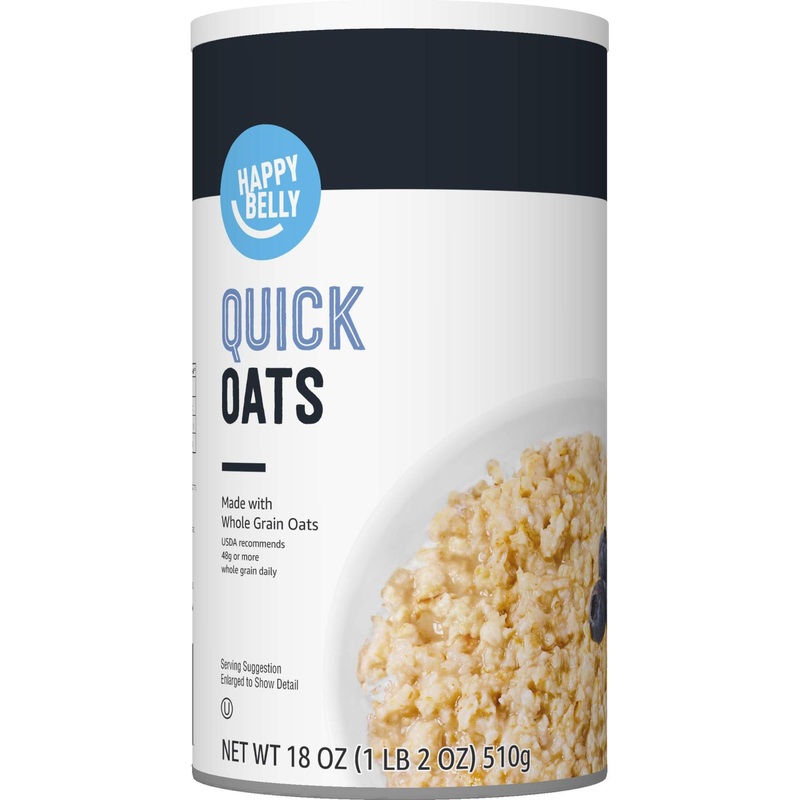 Happy Belly Quick Cook Oats 18oz – Premium Amazon Brand