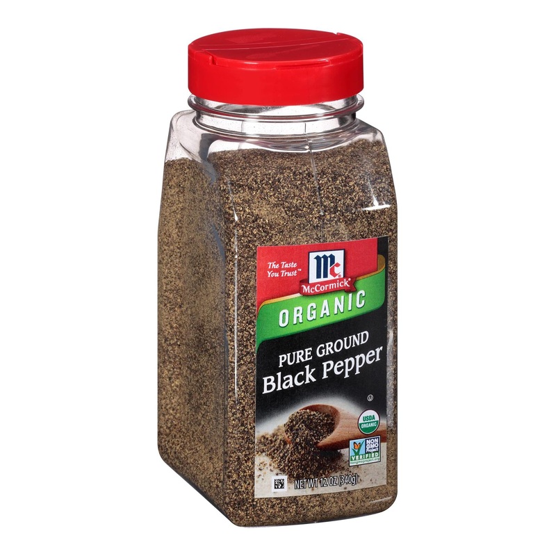 McCormick Organic Ground Black Pepper – 12 oz | Premium Quality Spice