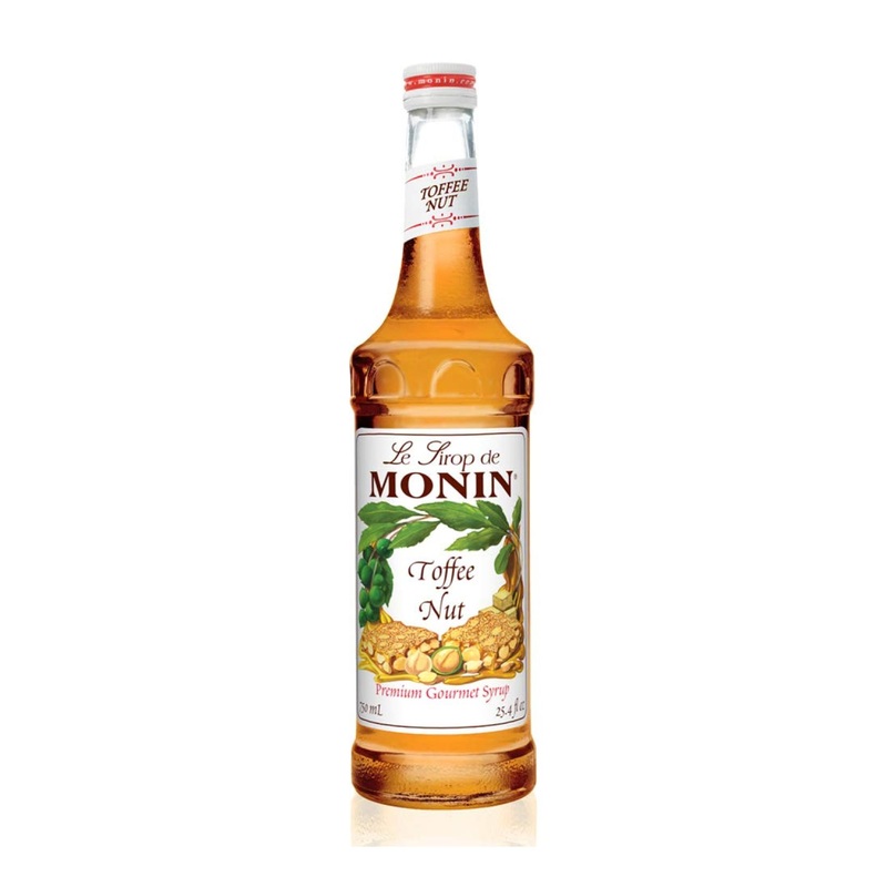 Monin Toffee Nut Syrup – Bold & Buttery Flavor for Coffee & Desserts – 750ml, Gluten-Free & Non-GMO
