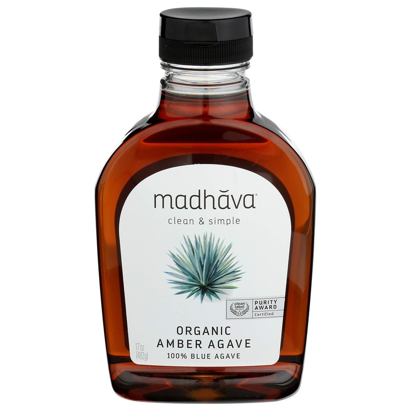 100% Pure Organic Blue Agave Nectar – Madhava Organic Agave, 1.06 lb Bottle
