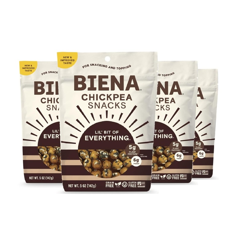 BIENA Chickpea Snacks Lil’ Bit of Everything – Protein, Gluten Free, Dairy Free, Vegetarian (4 Pack)