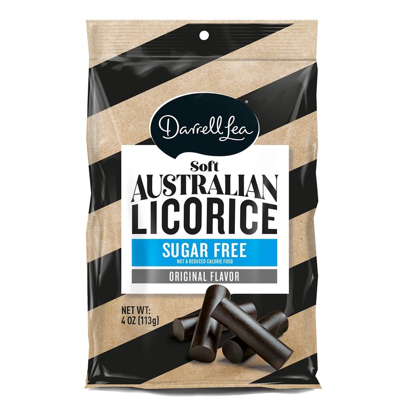 Darrell Lea Sugar Free Black Licorice 4oz – Australian Made, Non-GMO, Kosher & Palm Oil Free