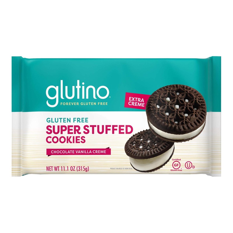 Glutino Super Stuffed Chocolate Vanilla Cream Cookies – 11.1 oz | Gluten-Free Treats