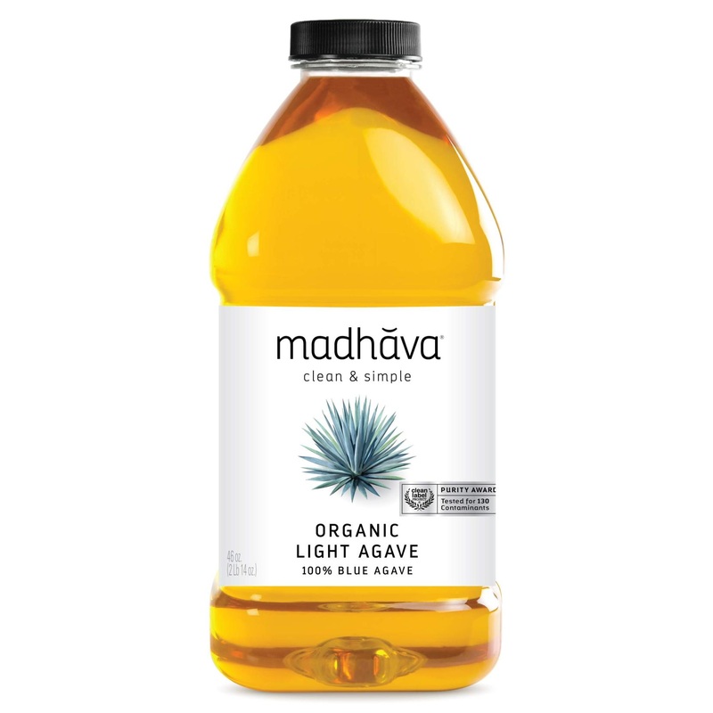 MADHAVA Organic Blue Agave Nectar – 100% Pure, Vegan, Non-GMO Sweetener, 46oz (Pack of 2)