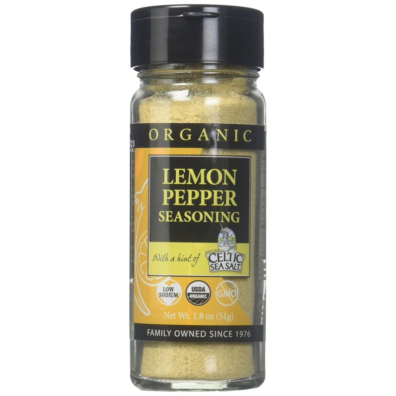 Organic Lemon Pepper Sea Salt – Gourmet Celtic Seasoning, Handcrafted, 1.8oz
