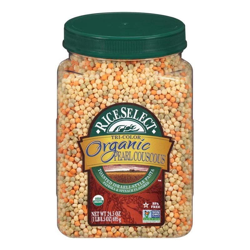 RiceSelect Organic Tri-Color Pearl Couscous – 24.5 oz (Pack of 1) – Gluten-Free, Healthy Grain Option