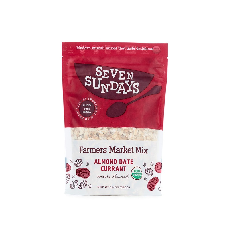 Seven Sundays Organic Muesli 12oz | Gluten-Free, No Added Sugar, Non-GMO, Vegan | Farmers Market Mix