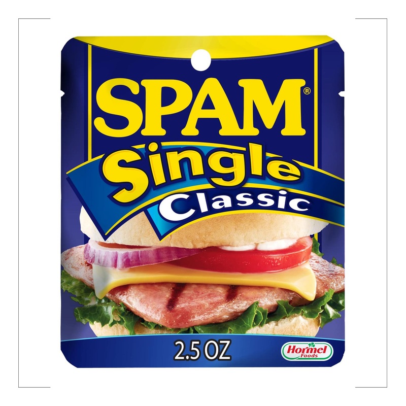 Spam Single Classic 2.5oz Pouch (Pack of 24) – Convenient and Delicious Meat Snack
