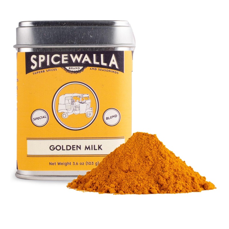 Spicewalla Golden Milk Powder 3.6 oz – Cinnamon Ginger Turmeric Drink Tea Latte Mix – 1 Pack