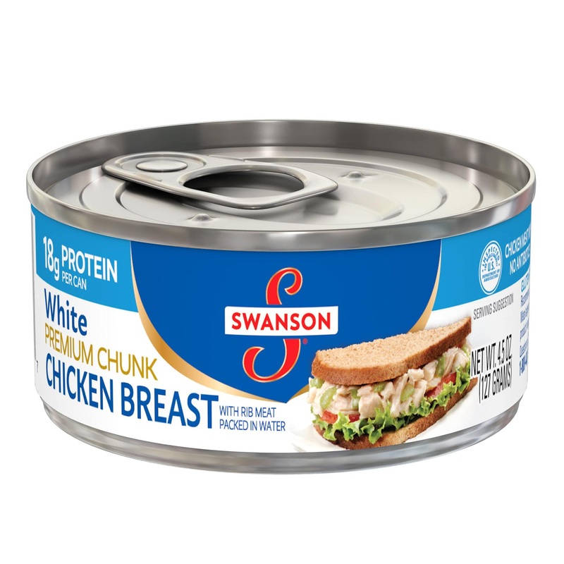 Swanson Premium White Chunk Chicken Breast 4.5 oz. Can (Pack of 24)