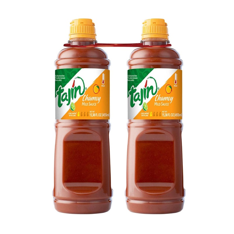 Tajin Fruity Chamoy Hot Sauce 15.38 oz – Pack of 2 | Tangy and Spicy Flavor | 15.38 Fl Oz