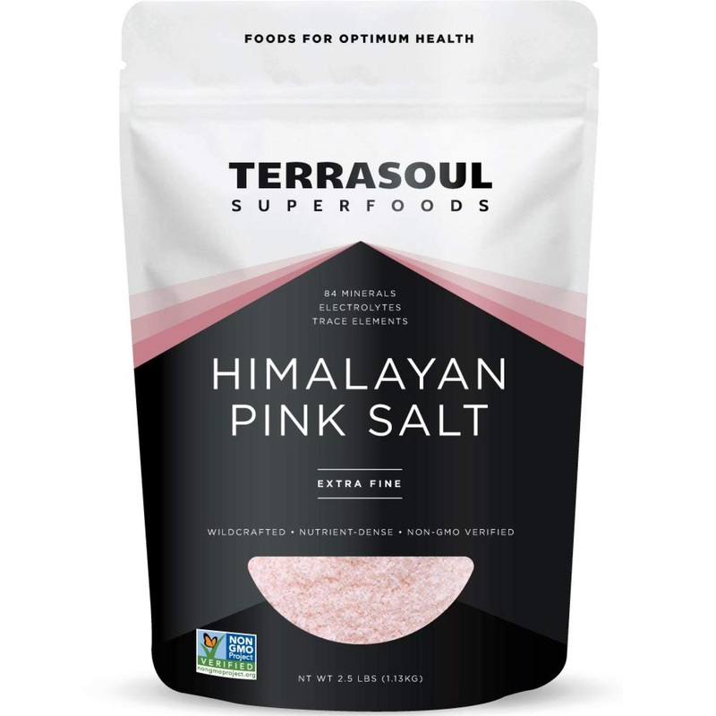 Terrasoul Superfoods Himalayan Pink Salt 2.5 lbs – Extra Fine, Rich in Trace Minerals