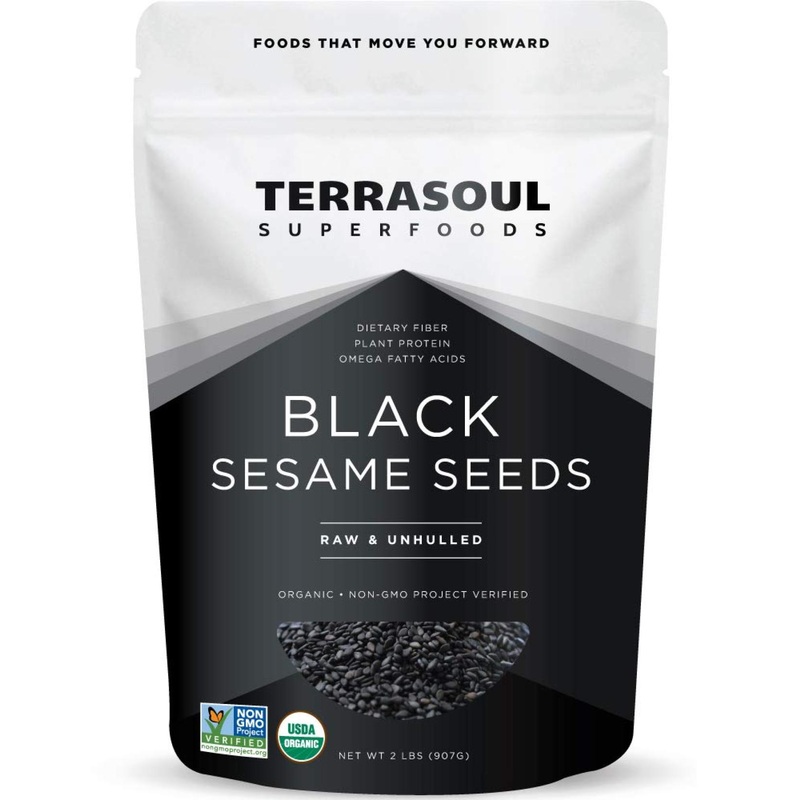 Terrasoul Superfoods Organic Black Sesame Seeds 2 lbs – Raw, Unhulled, Lab-Tested | Buy Online