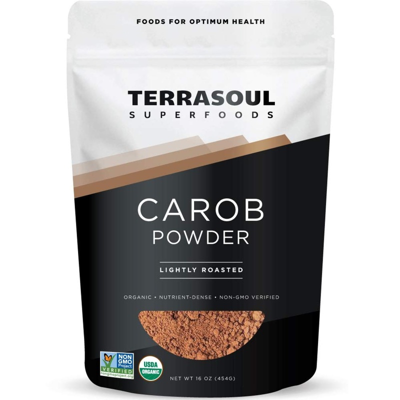 Terrasoul Superfoods Organic Carob Powder 1 Lb – High Fiber Cocoa Powder Alternative