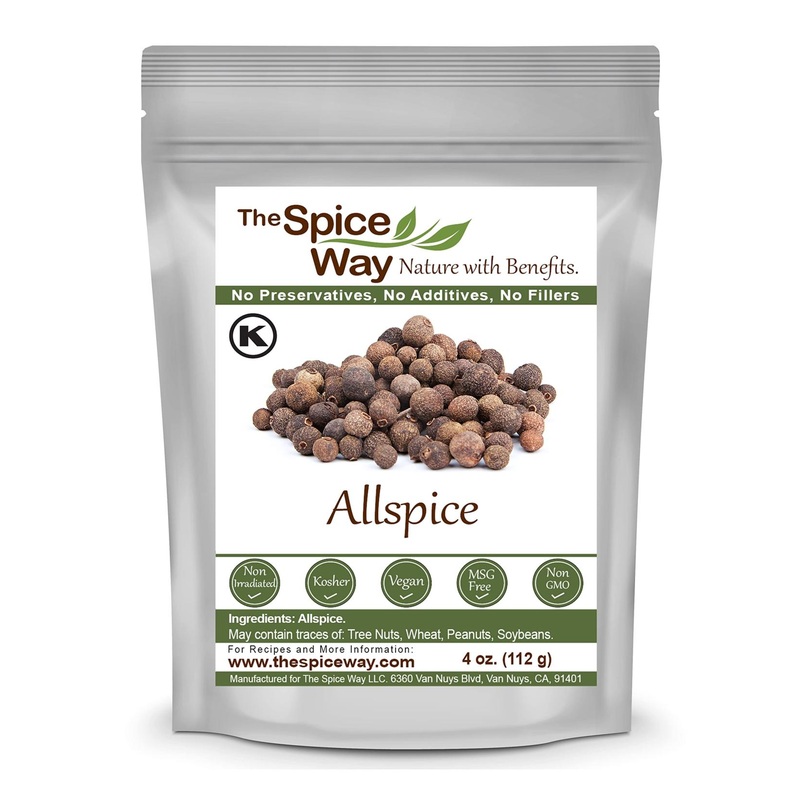 The Spice Way Allspice – Whole (4 oz) | Versatile Berry for Curries, Sauces, Soups & Pastries