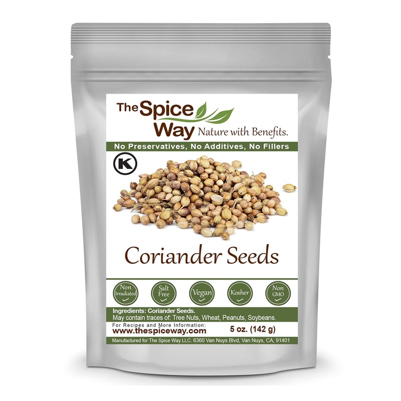 The Spice Way Coriander Seeds – 5 oz: Premium Quality Spice for Cooking and Seasoning