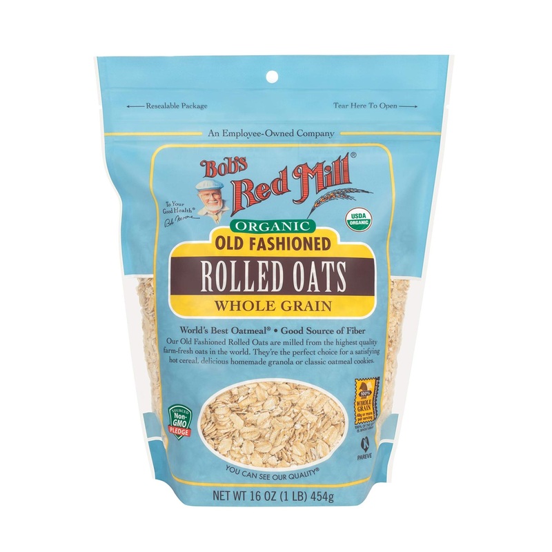 Bob’s Red Mill Organic Old Fashioned Rolled Oats 16 oz – Resealable Pack