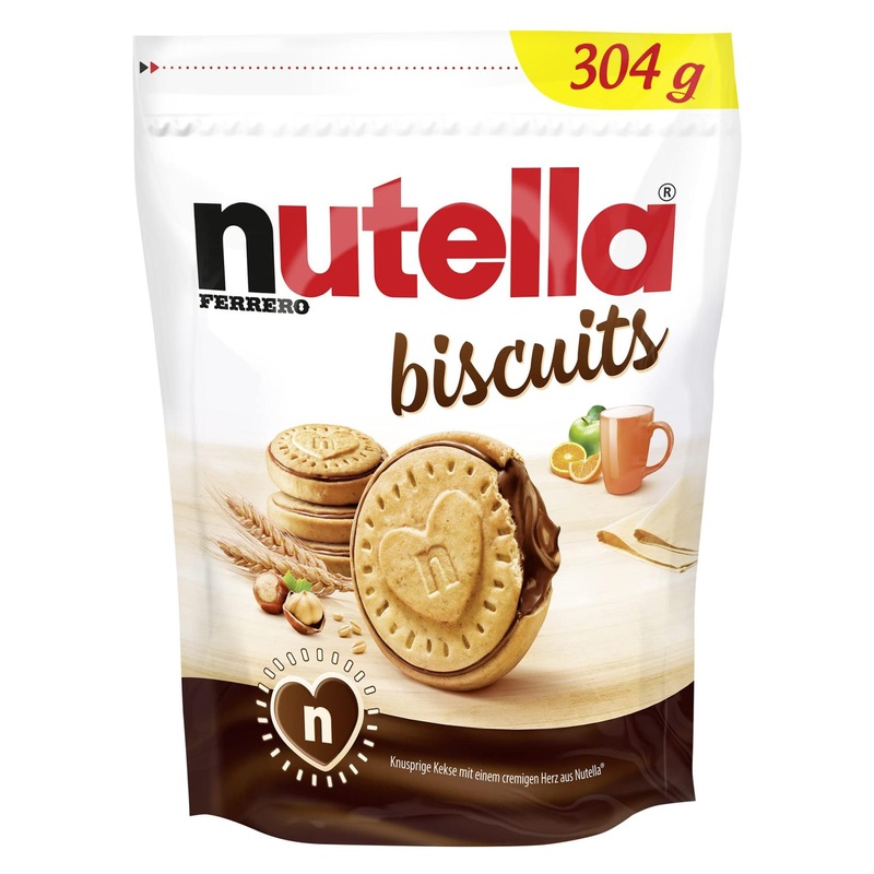 Nutella Biscuits Resealable Bag – 10.72 Oz | Delicious Hazelnut Treats
