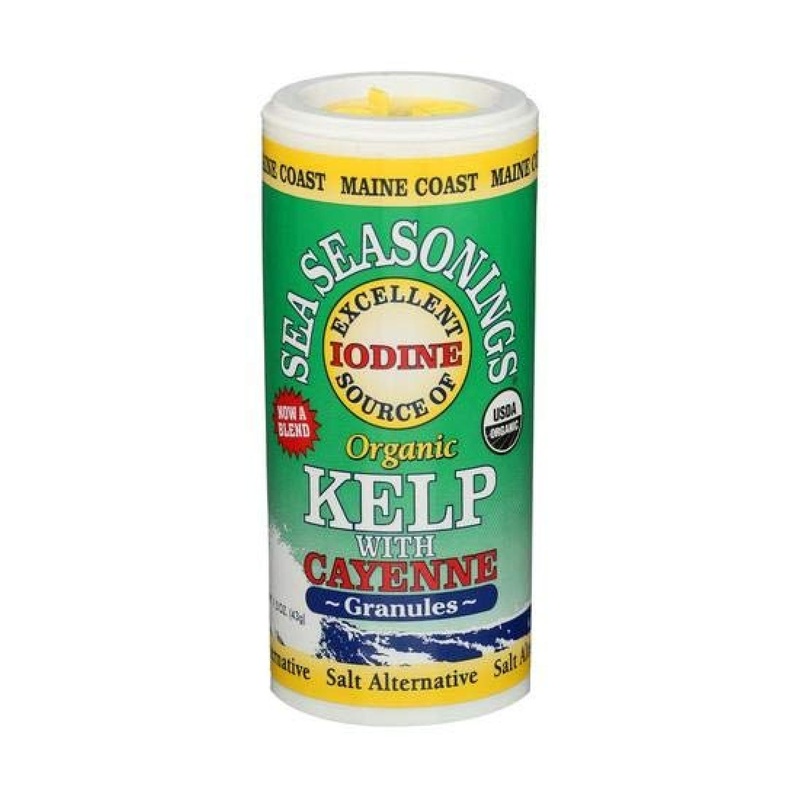 Organic Kelp Granules with Cayenne – 1.5 oz Shaker | Sea Seasonings