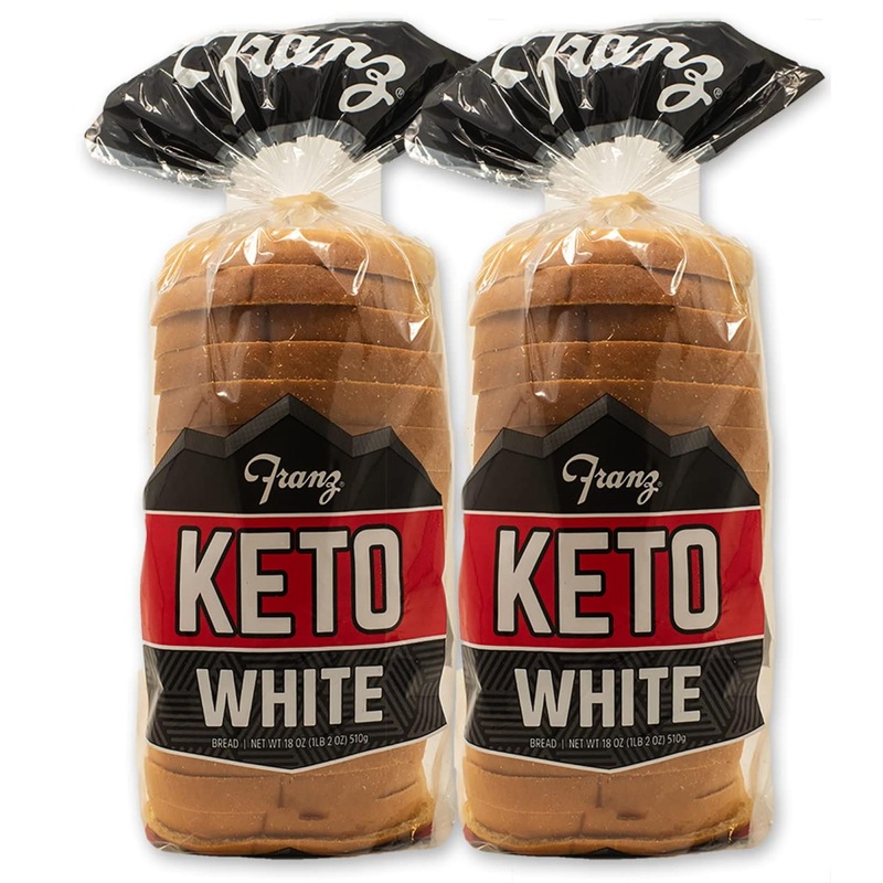 White Keto Bread – Zero NET Carbs – Keto Diet Approved – 2 Loaf Pack (2 x 18oz) White Bread 1.13 Pound (Pack of 2)