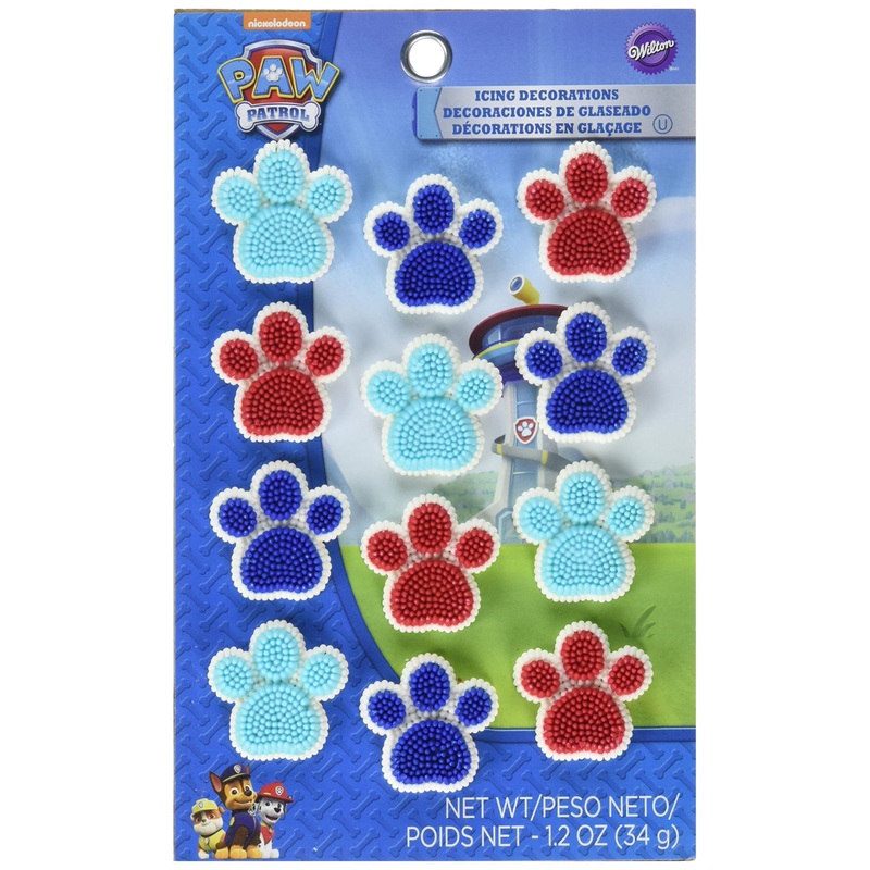 Wilton Paw Patrol Icing Decorations 12-Pack – Assorted Designs