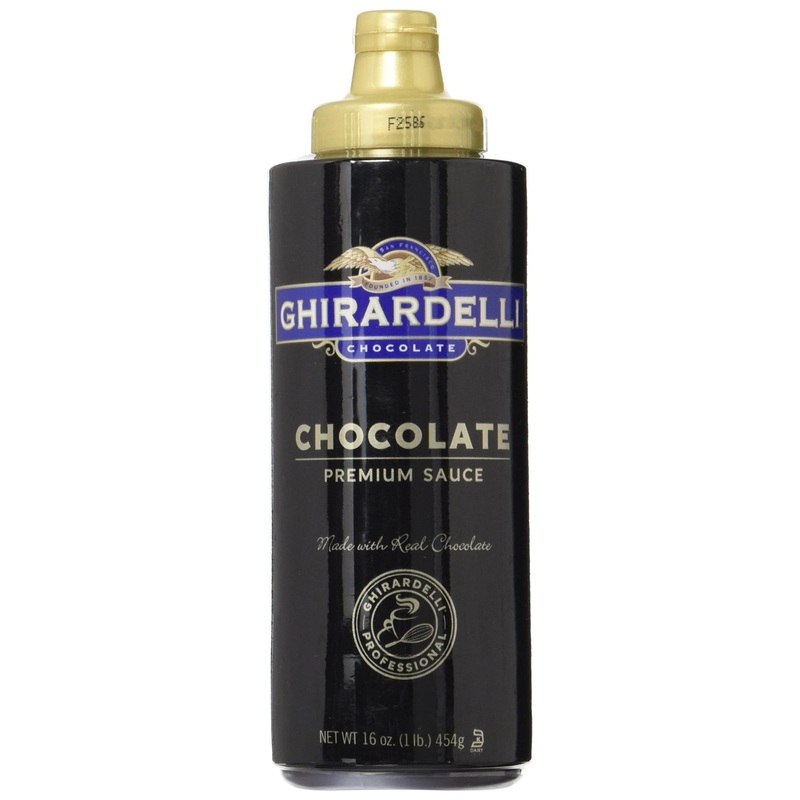 Ghirardelli Chocolate Sauce Black Label – 16oz Squeeze Bottle (Pack of 2)