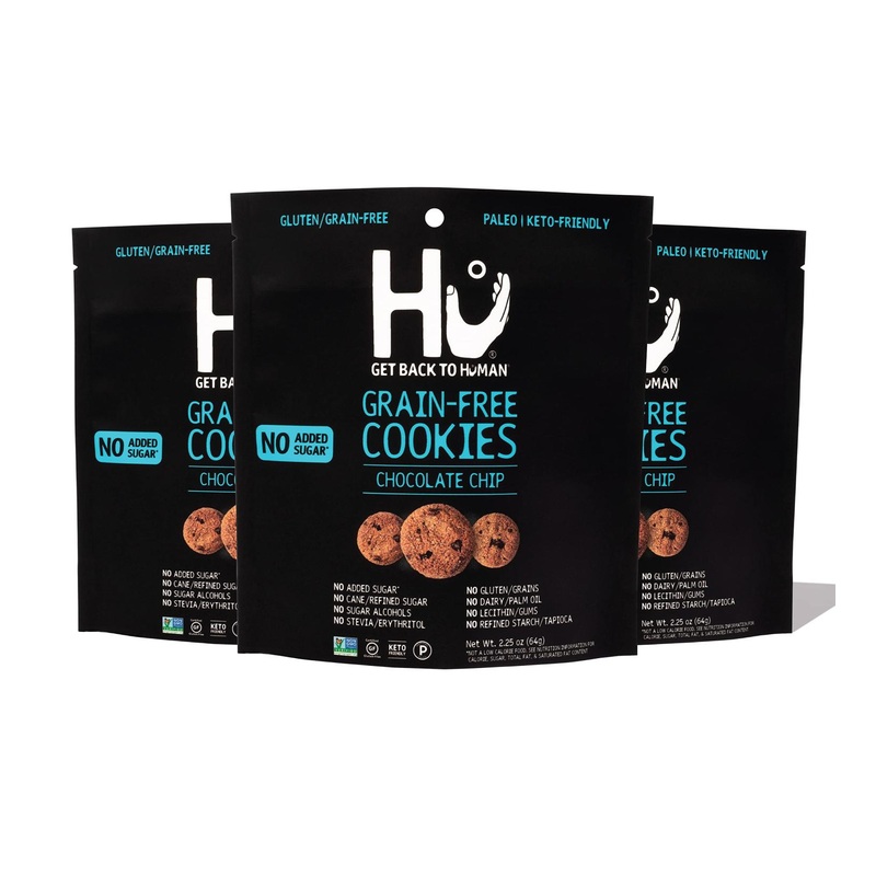 Hu Keto Cookies – Gluten Free Chocolate Chip Snacks, Dairy Free, No Added Sugar, Non-GMO, Paleo (3-Pack)