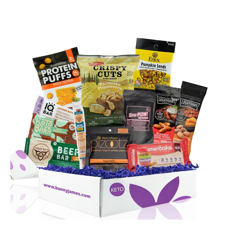Keto Snack Box – Low Carb Sampler & Treats | 5G Sugar or Less – Best Keto Care Package