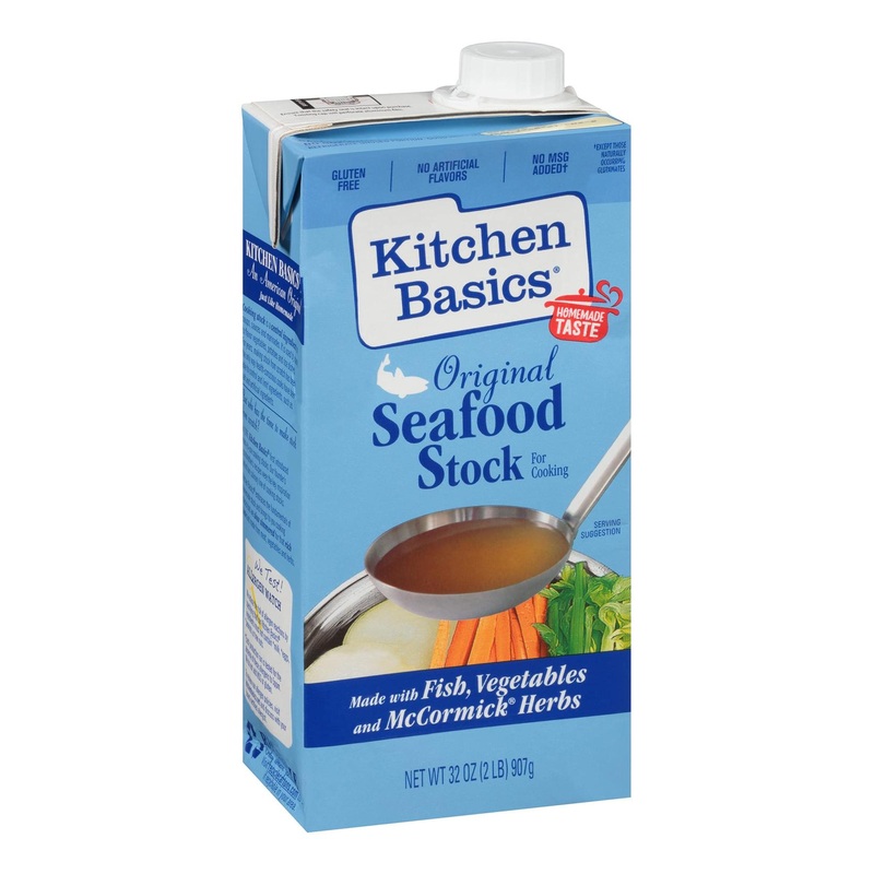 Kitchen Basics Original Seafood Stock 32oz – Premium Flavor for Cooking