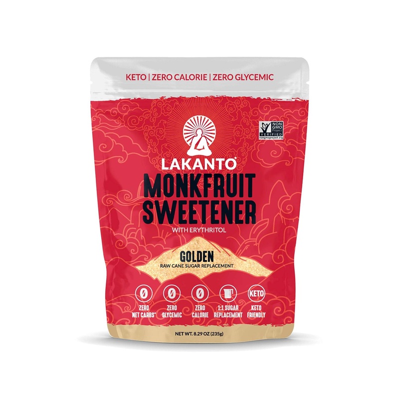 Lakanto Monkfruit Sweetener with Erythritol – Golden 8.29 oz (235 g) | Low-Calorie Sugar Alternative
