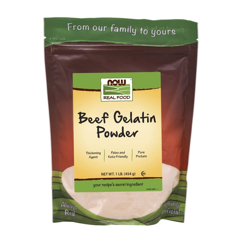 Now Foods Beef Gelatin Powder 1 lb – Real Food Supplement for Healthy Recipes